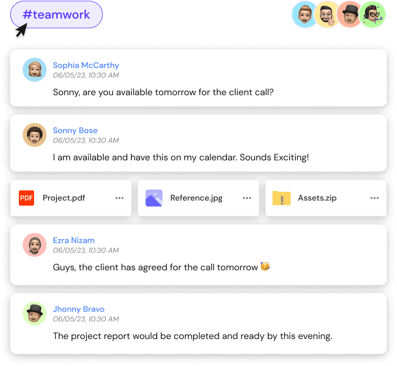 Comments and Files