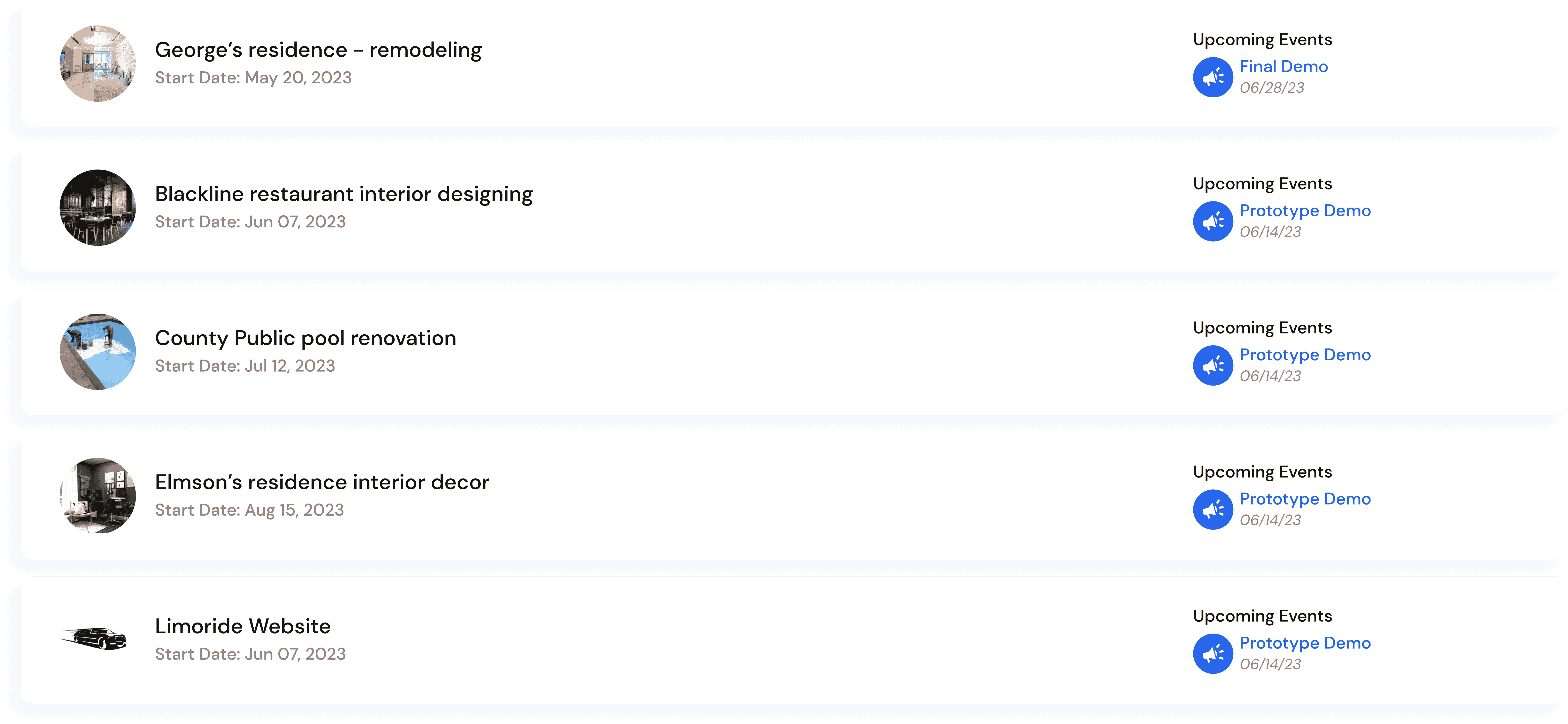 Manage Projects
